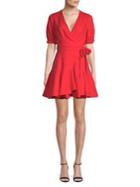 Finders Clementine Aranciata Fit-&-flare Wrap Dress