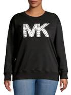 Michael Michael Kors Plus Studded-logo Sweatshirt