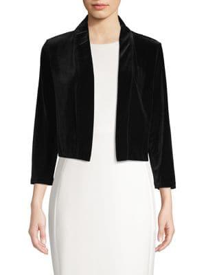 Calvin Klein Cropped Velvet Jacket