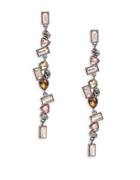 Design Lab Lord & Taylor Cluster Linear Earrings