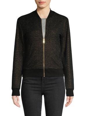 Michael Michael Kors Glittery Front-zip Jacket
