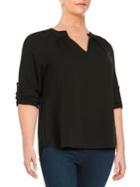 Lord & Taylor Rolled-tab Blouse