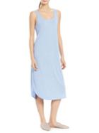 N Natori Sleeveless Curved Congo Gown