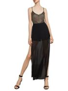 Bcbgmaxazria Mixed-media Overlay Skort