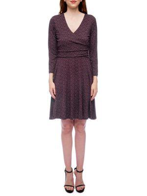 B Collection By Bobeau Katelynn Surplice Fit-&-flare Dress