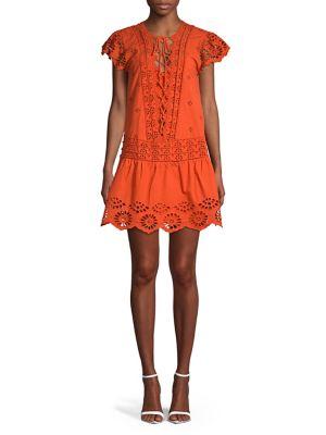 Free People Esperanza Eyelet Mini Dress