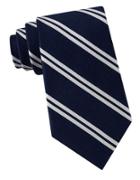 Lord & Taylor The Mens Shop American Double Stripe Silk Tie