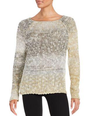 Design Lab Lord & Taylor Shimmer Knit Sweater