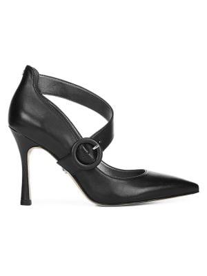 Sam Edelman Hinda Buckle Leather Pumps