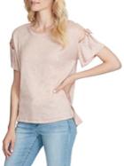 Jessica Simpson Aria Cutout Tie-sleeve Tee