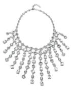 Carolee Crystal Abbey Crystal Shower Bib Necklace
