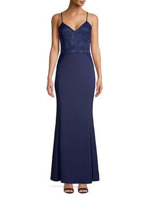 Quiz Lace Floral Gown