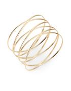 Design Lab Lord & Taylor Goldtone Wire Bangle