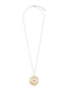 Sole Society Goldtone And Grey Onyx Long Pendant Necklace