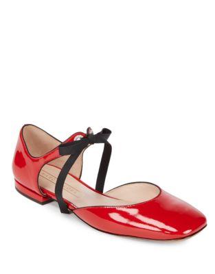 Marc Jacobs Alyssa Leather D'orsay Ballet Flats