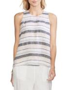 Vince Camuto Striped Linen Top