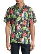 Tommy Bahama Regular-fit Tahitian Tweets Camp Silk Button-down Shirt