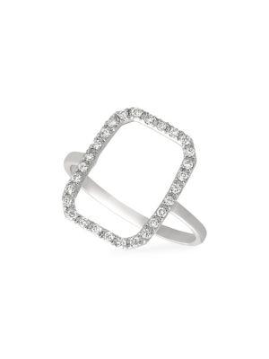 Morris & David 14k White Gold & 0.25 Tcw Diamond Ring