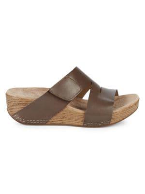 Dansko Lacee Leather Wedge Sandals