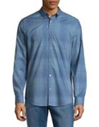 Calvin Klein Checkered Cotton Casual Button-down Shirt