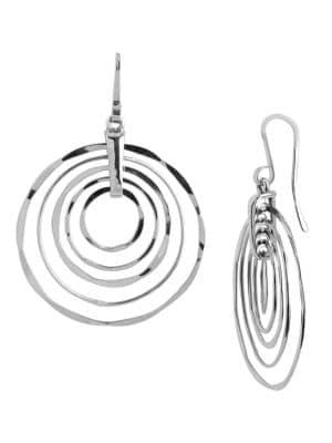 Robert Lee Morris Layered Ring Drop Earrings