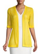 Joseph A Short-sleeve Open-front Cardigan