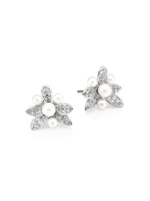 Kate Spade New York Antique Chic Sparkling Faux Pearl Studs