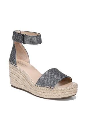 Franco Sarto Clemens Leather Wedge Espadrilles
