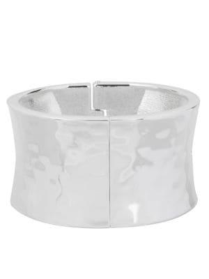 Robert Lee Morris Silvertone Sculptural Bangle Bracelet