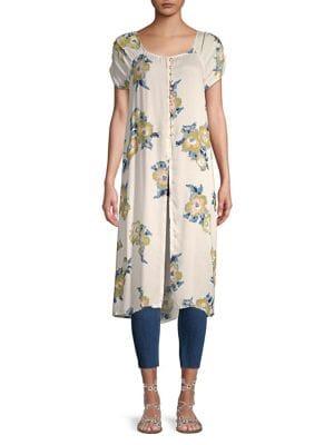 Banjara Floral Buttoned Duster