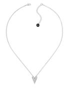 Karl Lagerfeld Pyramid Hearts Crystal-embellished Pendant Necklace