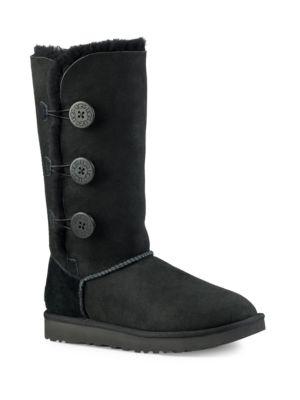 Ugg Classic Bailey Button Triplet Ii Suede Boots