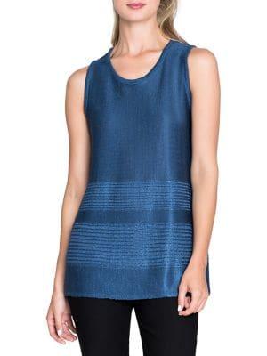 Nic+zoe Striped Sleeveless Top