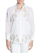 Catherine Catherine Malandrino Renzo Floral-embroidered Blouse