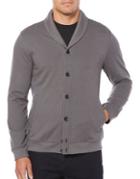 Perry Ellis French Terry Cardigan