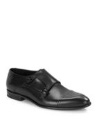Bruno Magli Double Monk Strap Leather Dress Shoes