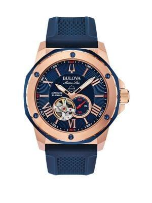 Bulova Marine Star Stainless Steel Automatic Strap Watch