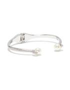 Vince Camuto Ivory Pearl And Pave Crystal Cuff Bracelet