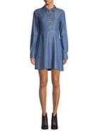 Highline Collective Western Long-sleeve Denim Shirtdress