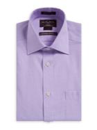 Black Brown Classic-fit Cotton Dress Shirt