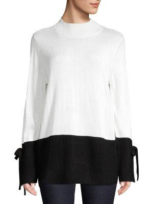 Calvin Klein Colorblock Mockneck Sweater