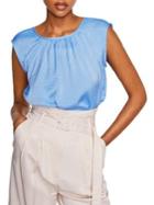 Mango Molly Ruched Neck Blouse