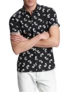 John Varvatos Star U.s.a. Jasper Palm Printed Button-down Shirt