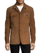 John Varvatos Star U.s.a. Garment Dye Long-sleeve Corduroy Jacket