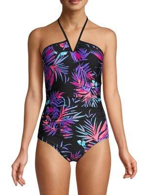 Calvin Klein Swim Printed 1-piece Swimsuit