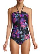 Calvin Klein Swim Printed 1-piece Swimsuit