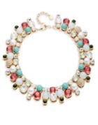 Design Lab Lord & Taylor Faux Pearl And Crystal Necklace
