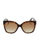 Gucci 54mm Tortoiseshell Square Sunglasses