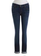 7 For All Mankind Skinny Crop & Roll Jeans