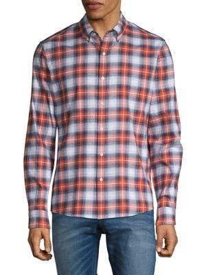 Michael Kors Plaid Long-sleeve Shirt